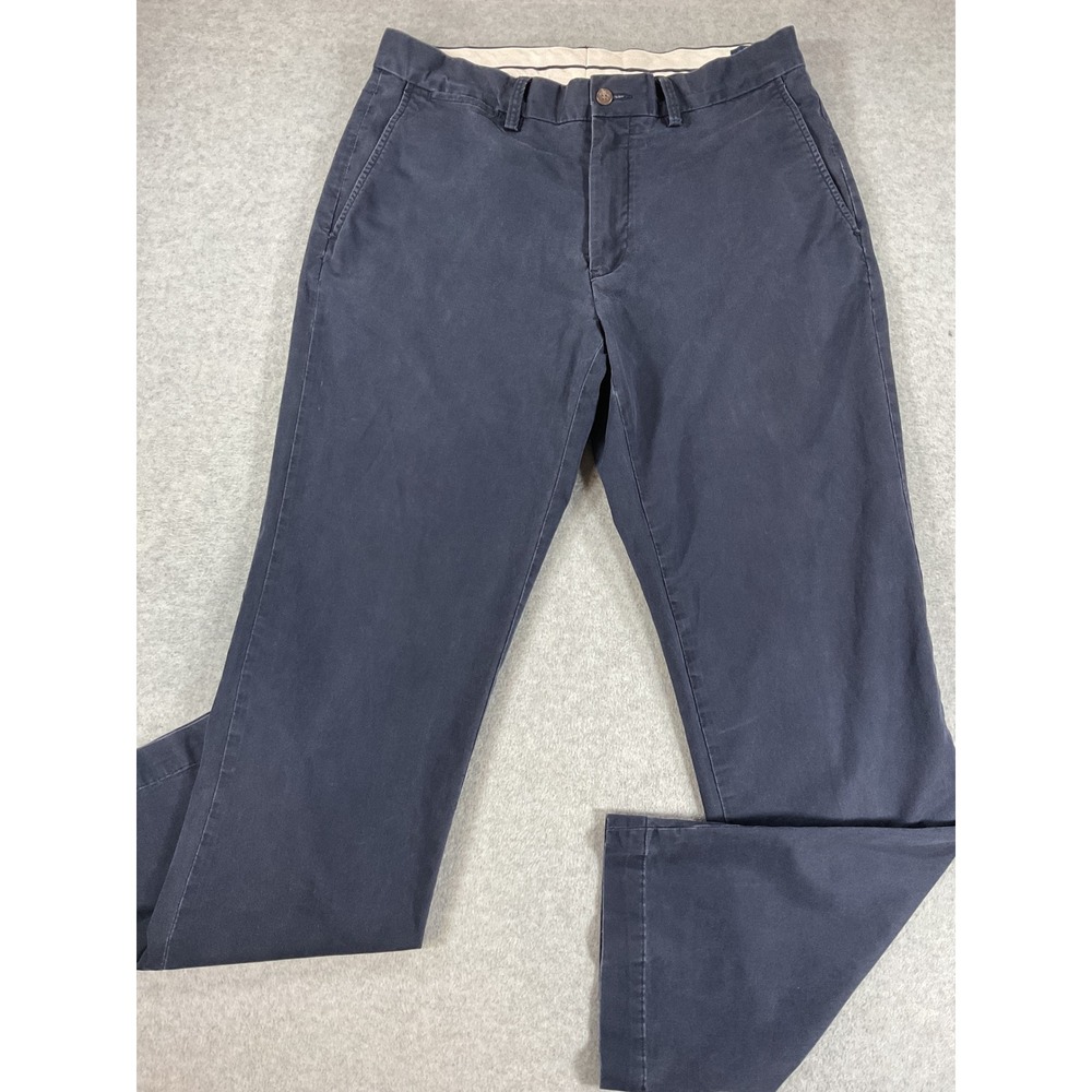 Polo Ralph Lauren Classic Fit Navy Blue Chino Pants Mens 32x32 Stretch 2896